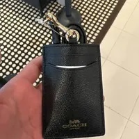 [S] COACH F57311 CRSG LTH LYND ID,IM/BLACK, 889532661190 (SCO387)