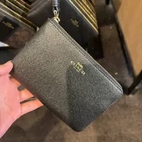 [S] COACH 58032 CSRN LTH CRN ZIP,IM/BLACK, 889532686483 (SCO289)