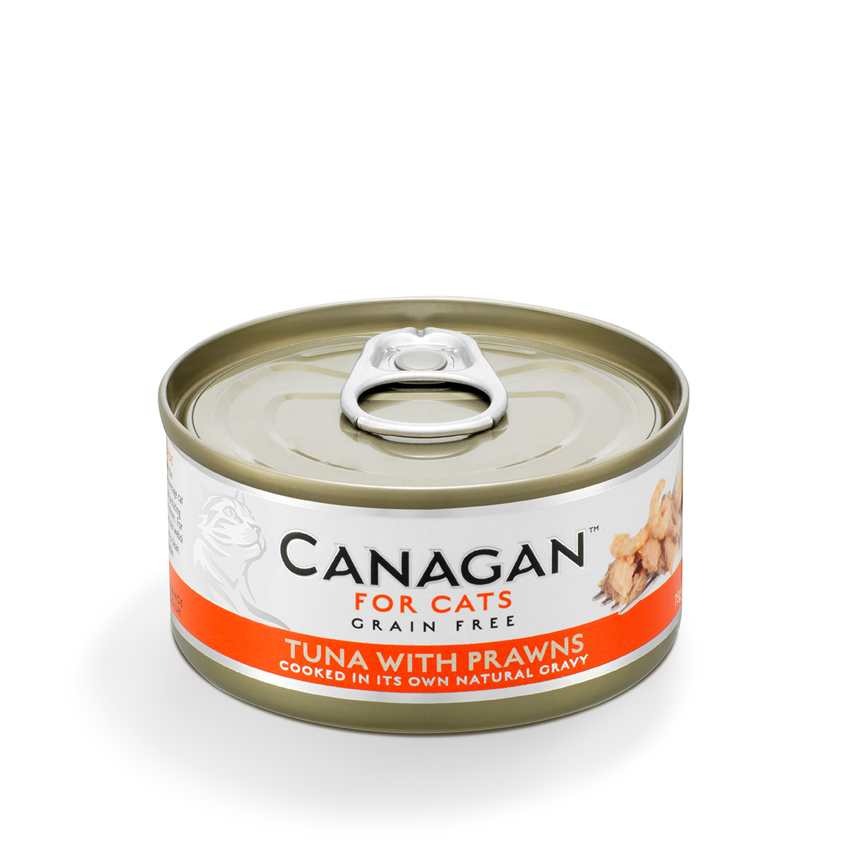 Canagan Grain Free Cat Wet Food Tuna with Prawns．75g【Original Box of 12 Cans】