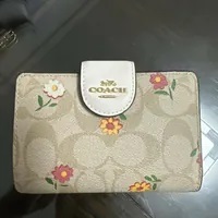 [S] COACH CH480 SIGNATURE DTSY MDM CRN ZIP,IM/LIGHT KHAKI MULTI, 195031866678 (SCO394)