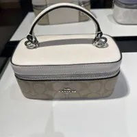 [S] COACH CJ522 SG TRN CS XBY,SV/LIGHT KHAKI/CHALK, 195031949777 (SCO397)