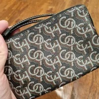 [S] COACH CF548 CM LEATHER CRN ZIP,IM/BLACK, 195031868764 (SCO411)