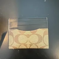 [S] COACH 58110 ID CARD CS SIGNATURE,QB/TAN, 193971341583 (SCO298)