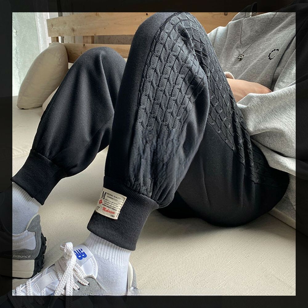 韓國 百搭 縮口 棉褲 長褲 縮口長褲 素面 棉長褲 純棉 運動長褲 休閒長褲 GD正韓長褲