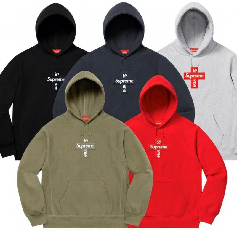 Supreme 20FW Cross Box Logo Hooded Sweatshirt 十字架連帽T