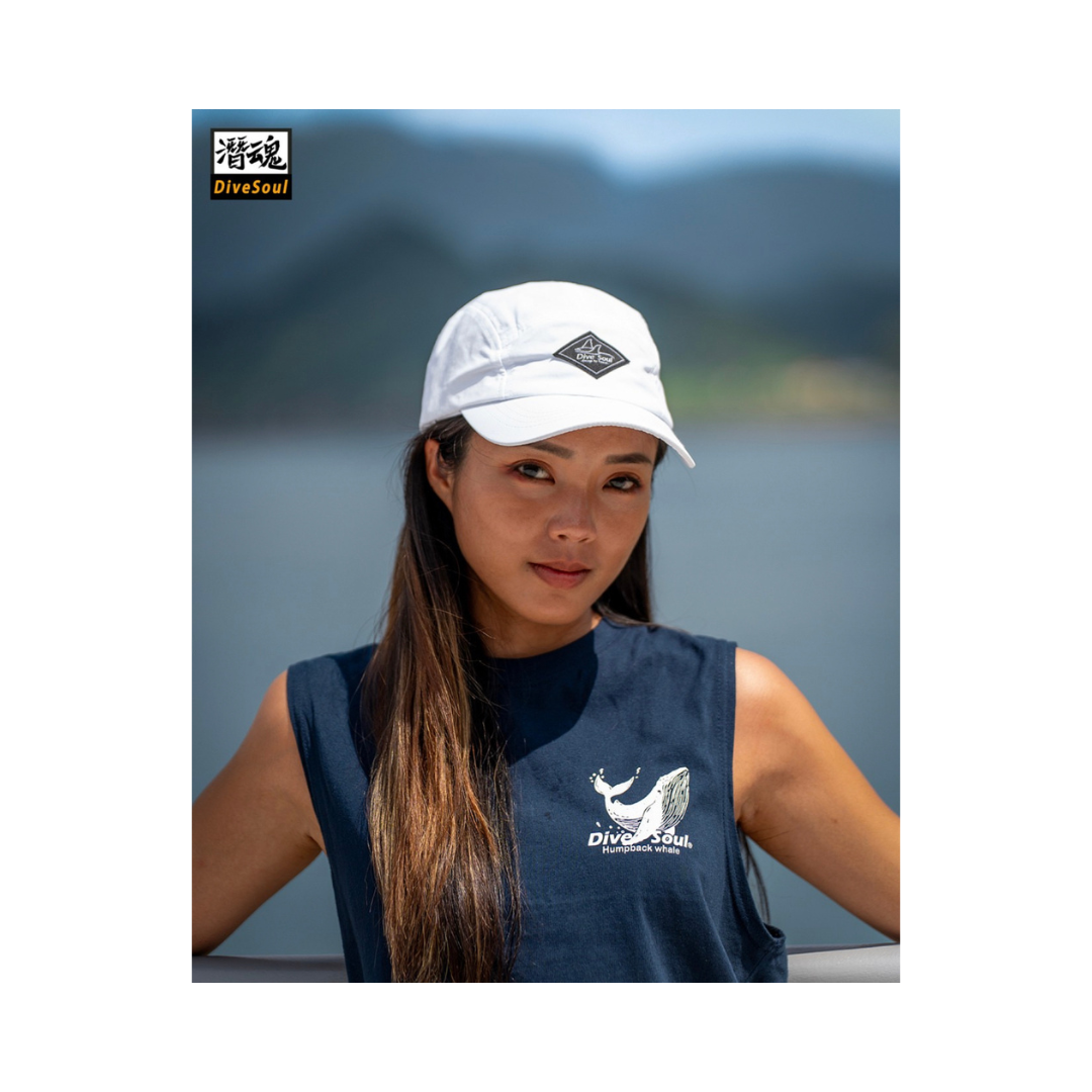 潛魂 Dive Soul 潛水帽-菱形魟魚LOGO