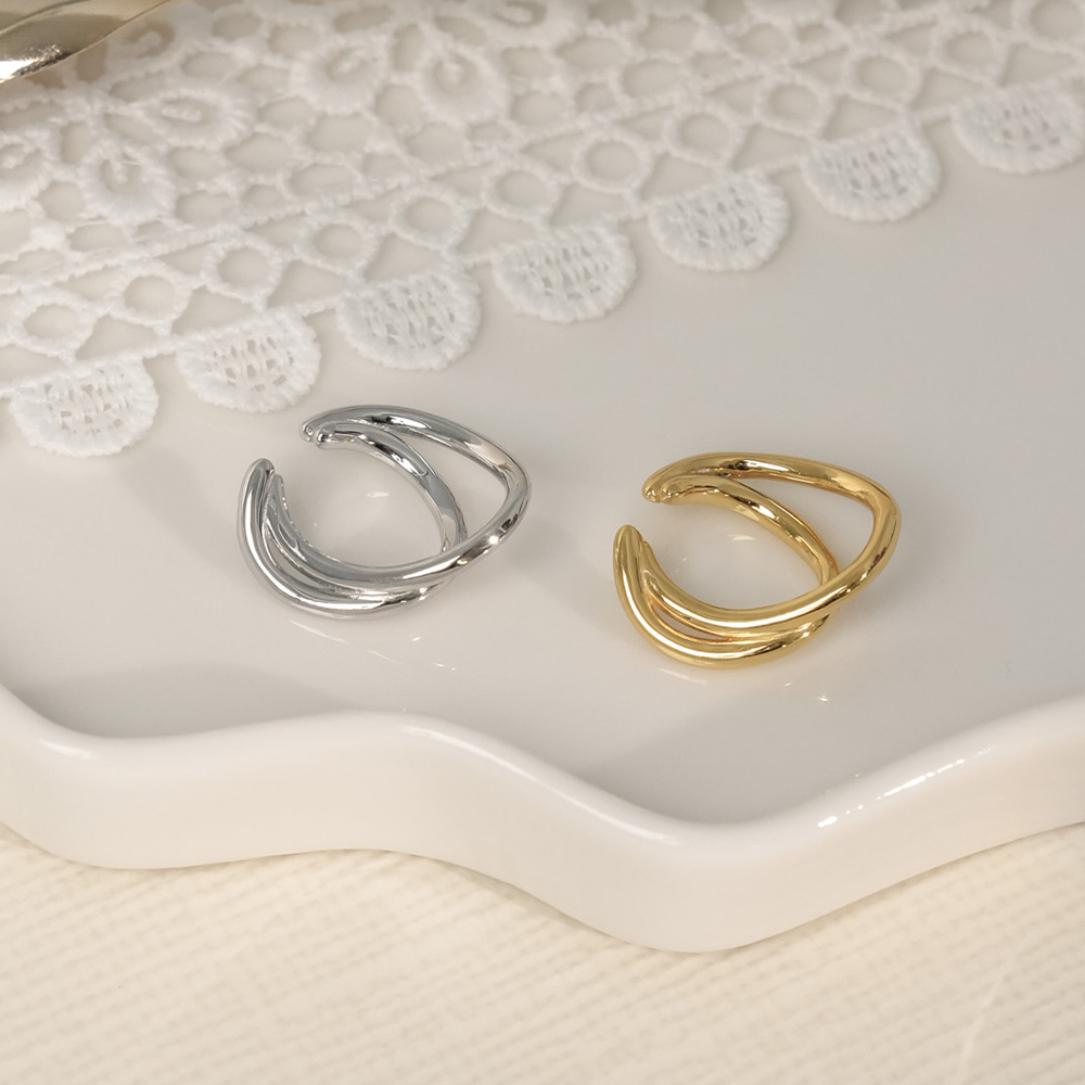 E417  靜夜|  純銀耳骨夾