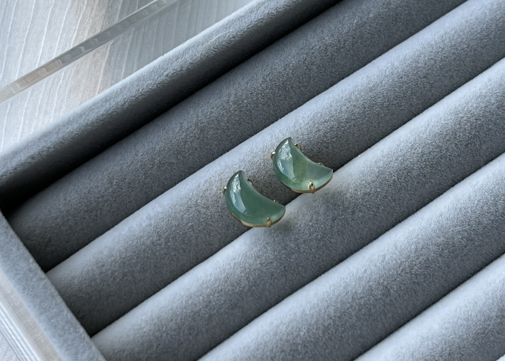 方圓設計系列-高冰翡翠月亮18K