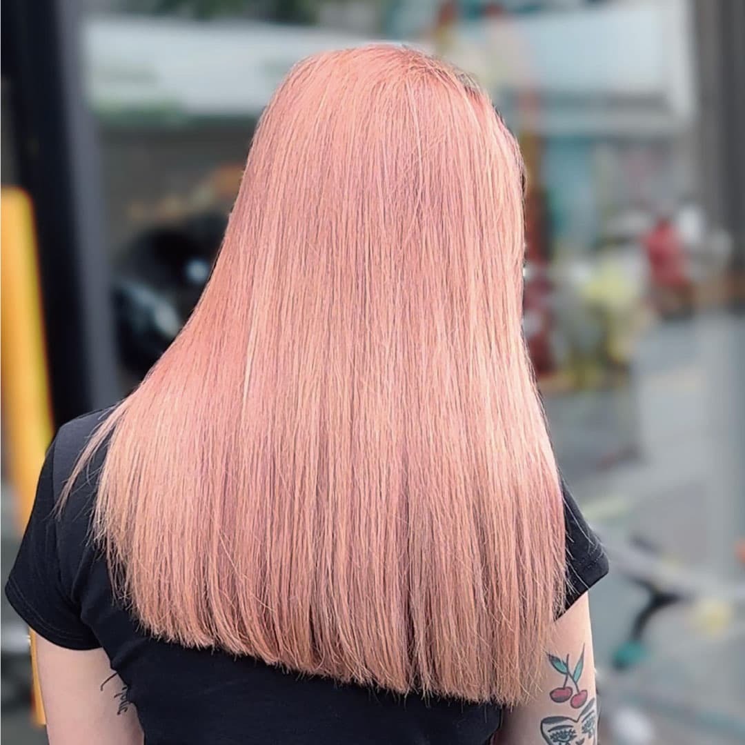 新北市中和永和美髮沙龍設計師-Steven2023染髮顏色推薦-粉薑色