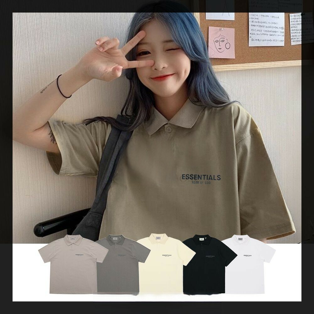 FOG FEAR OF GOD ESSENTIALS反光Polo衫 短袖 T恤 短袖 Polo衫