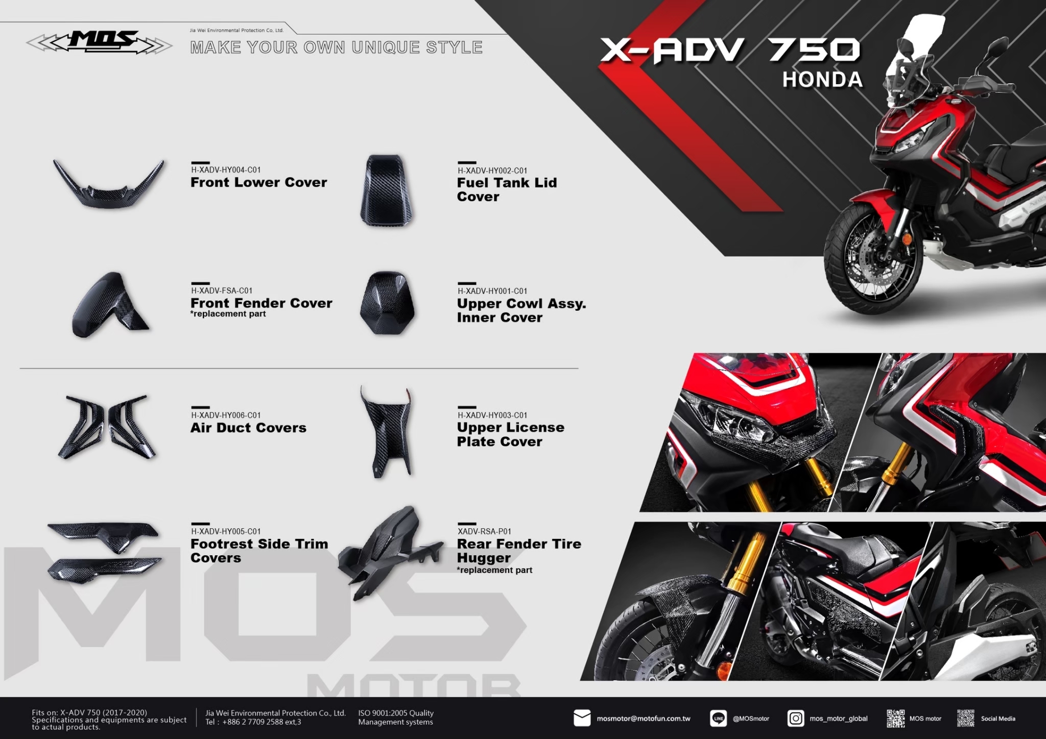 Product Catalog for Honda X-ADV 750