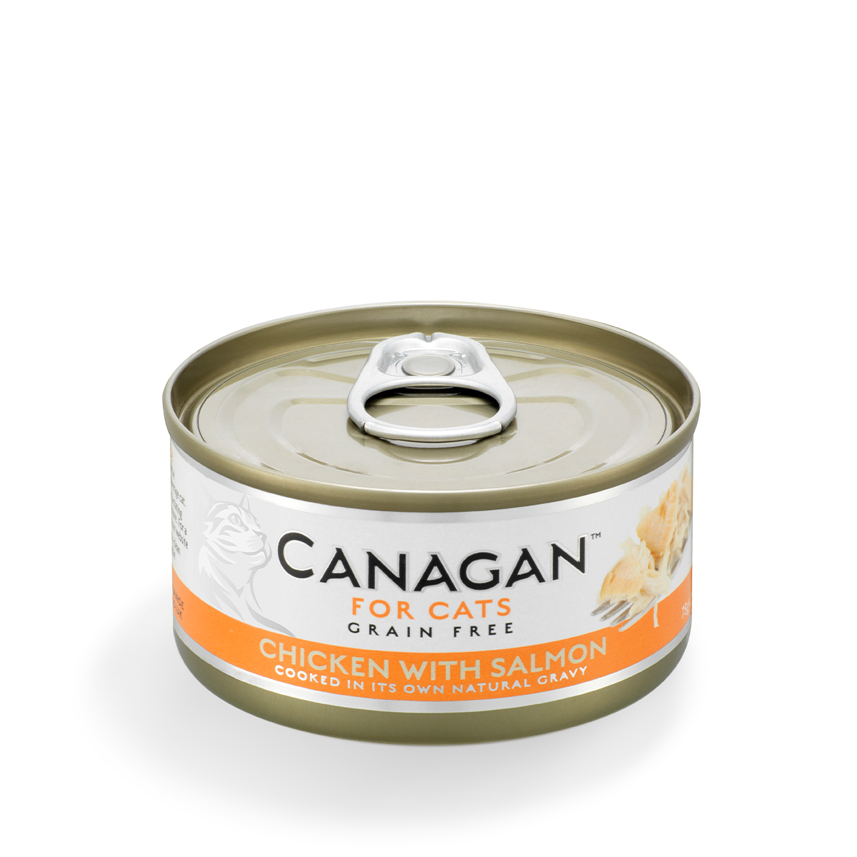 Canagan Grain Free Cat Wet Food - Chicken With Salmon 75g【Original Box of 12 Cans】