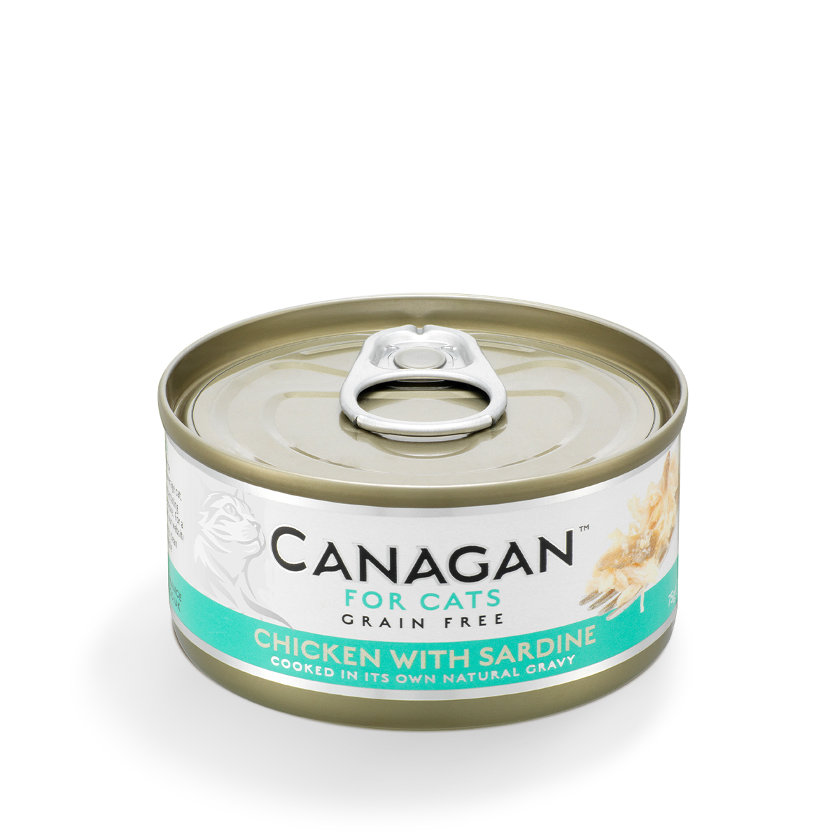 Canagan Grain Free Cat Wet Food - Chicken With Sardine 75g【Original Box of 12 Cans】