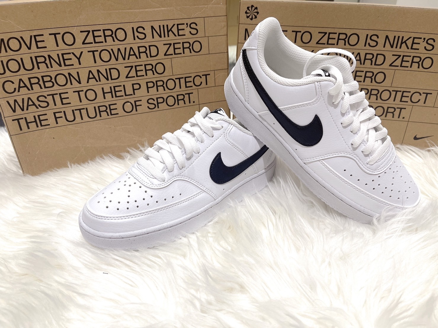 NIKE COURT VISION LO NN 白底黑勾