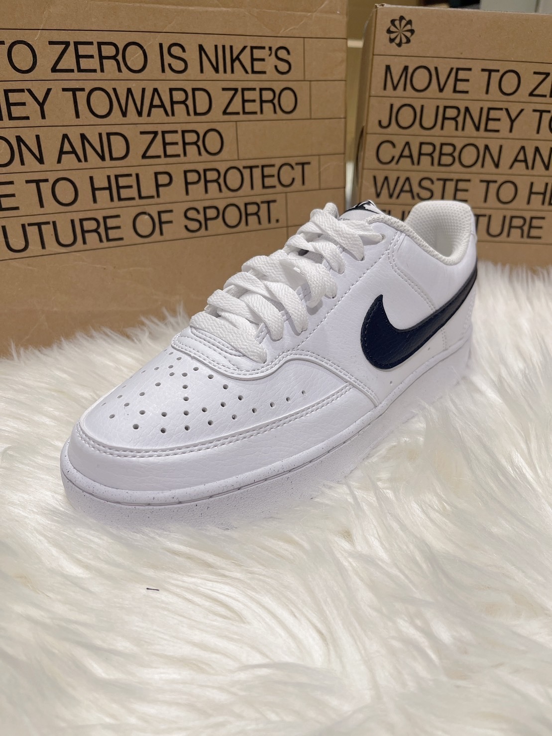 NIKE COURT VISION LO NN 白底黑勾