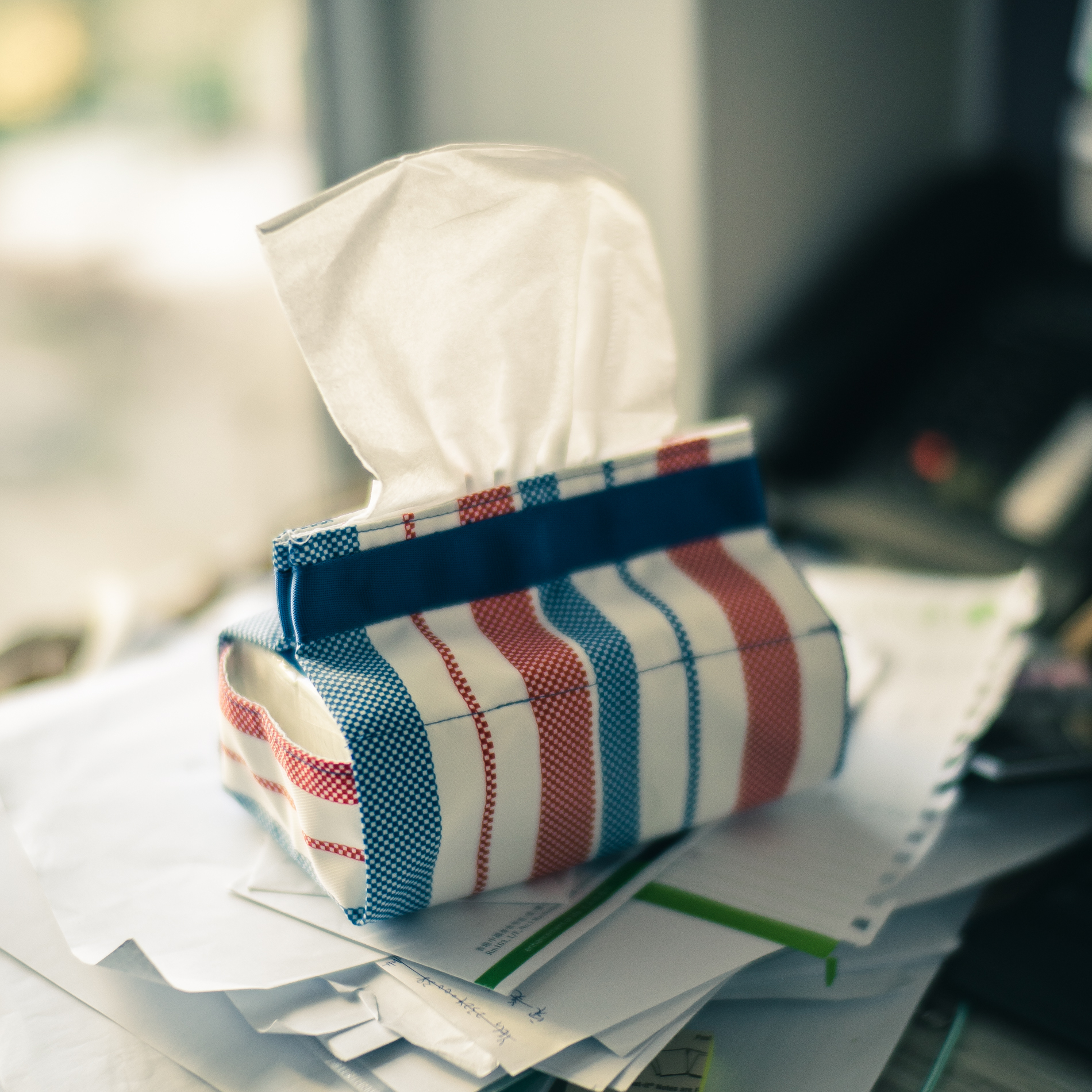 紙巾盒套 - 經典紅白藍（小）ver.2