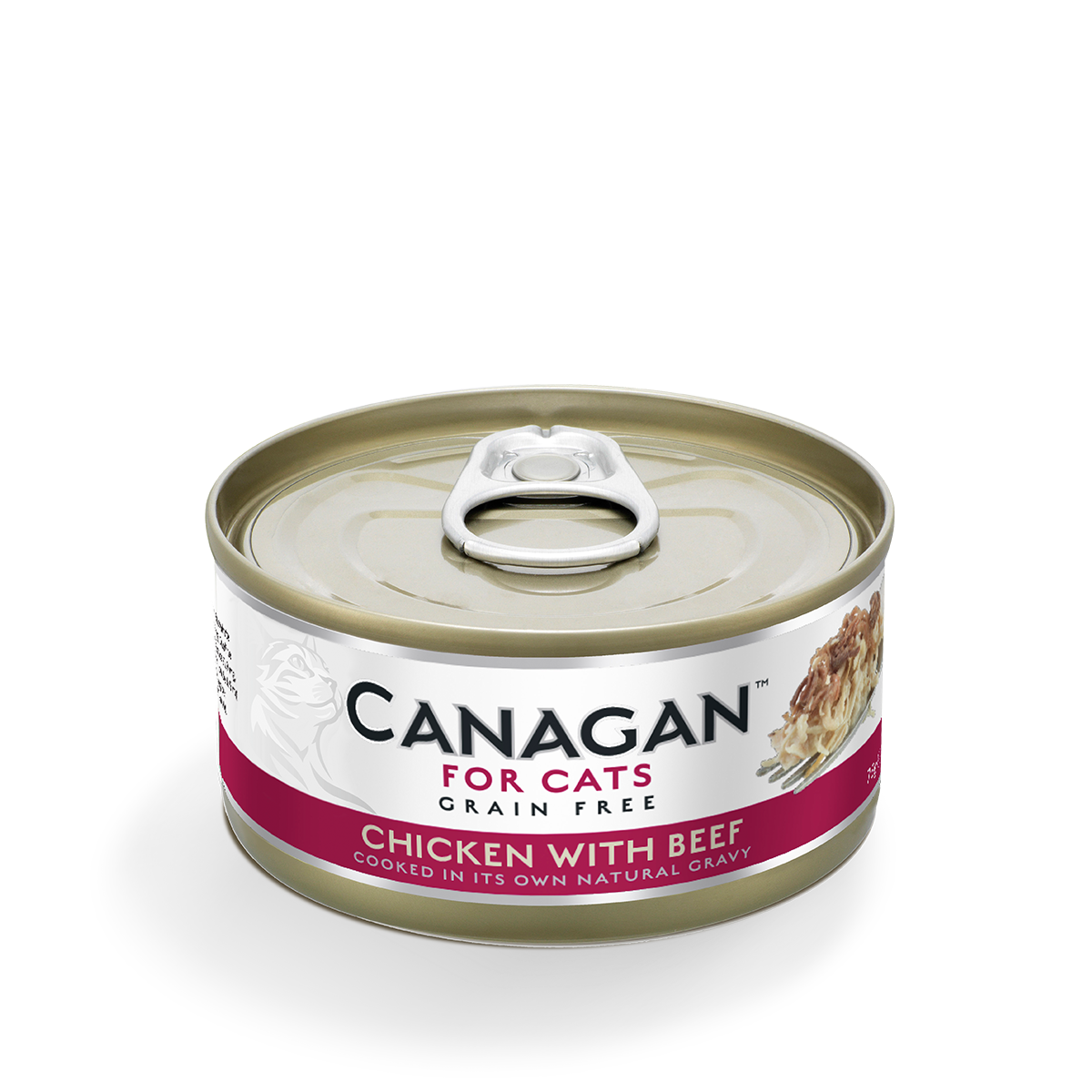 Canagan Grain Free Cat Wet Food - Chicken With Beef．75g【Original Box of 12 Cans】