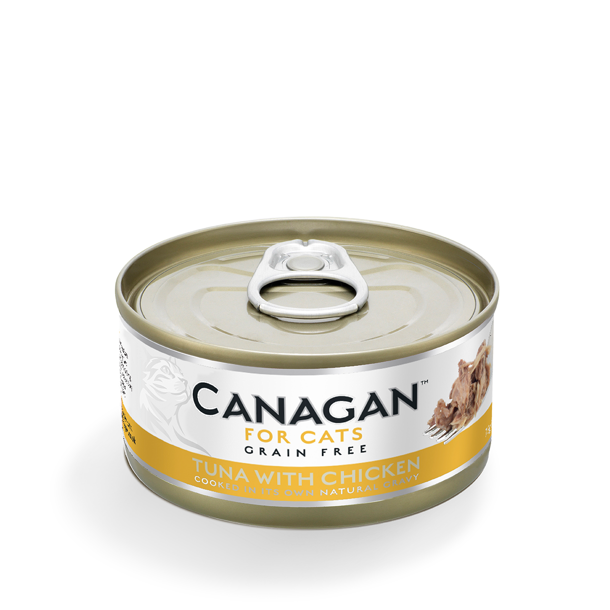 Canagan Grain Free Cat Wet Food - Tuna with Chicken．75g【Original Box of 12 Cans】