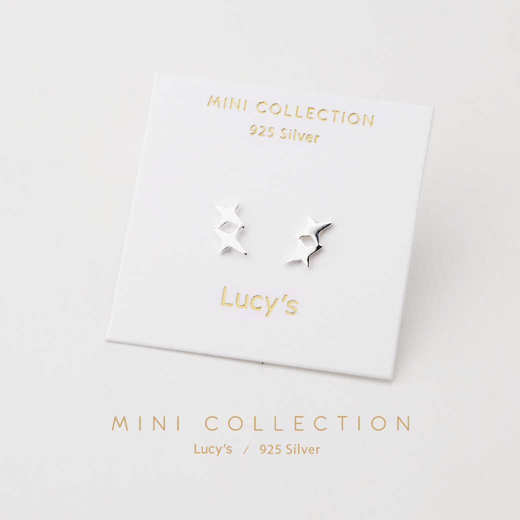 925純銀〔輕銀系列〕閃爍 耳環 (108340)