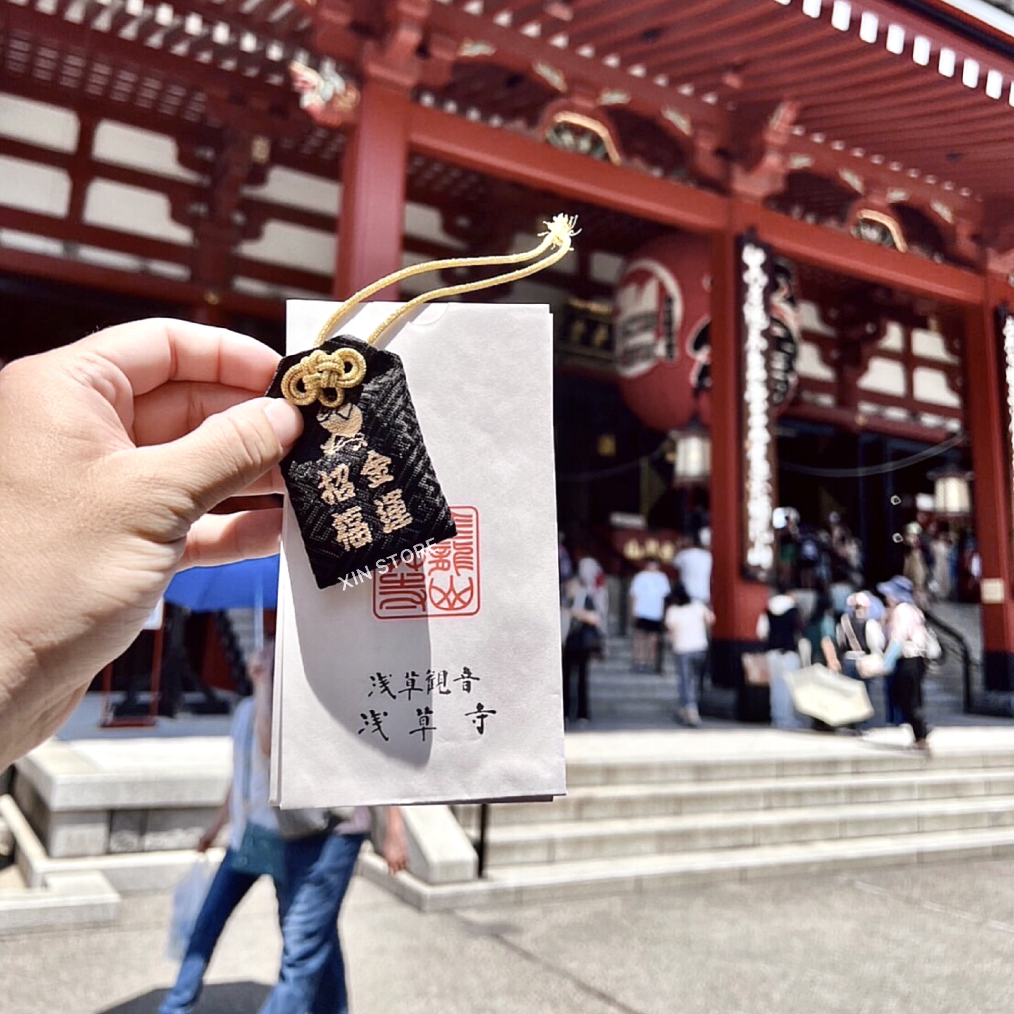 <招財強運黑御守💰>日本 雷門 淺草寺 開運招財 隱藏版 大黑天  御守