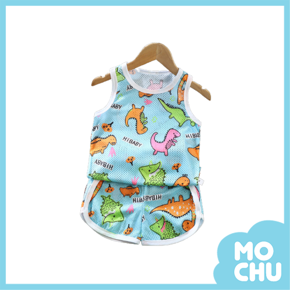 恐龍兄弟鏤空背心套裝