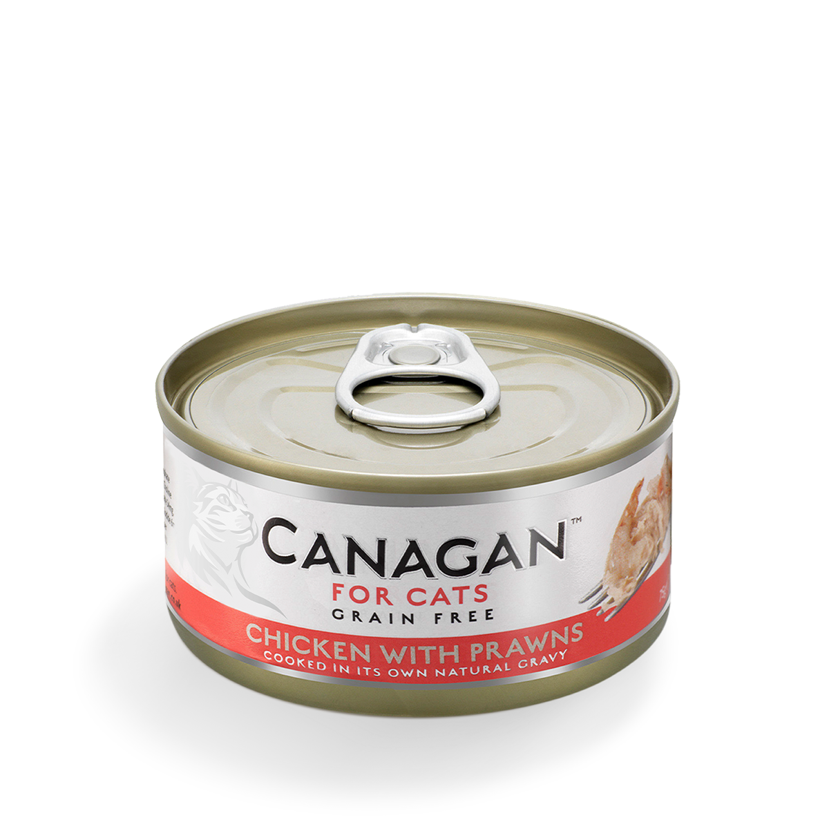 Canagan Grain Free Cat Wet - Chicken with Prawns．75g【Original Box of 12 Cans】