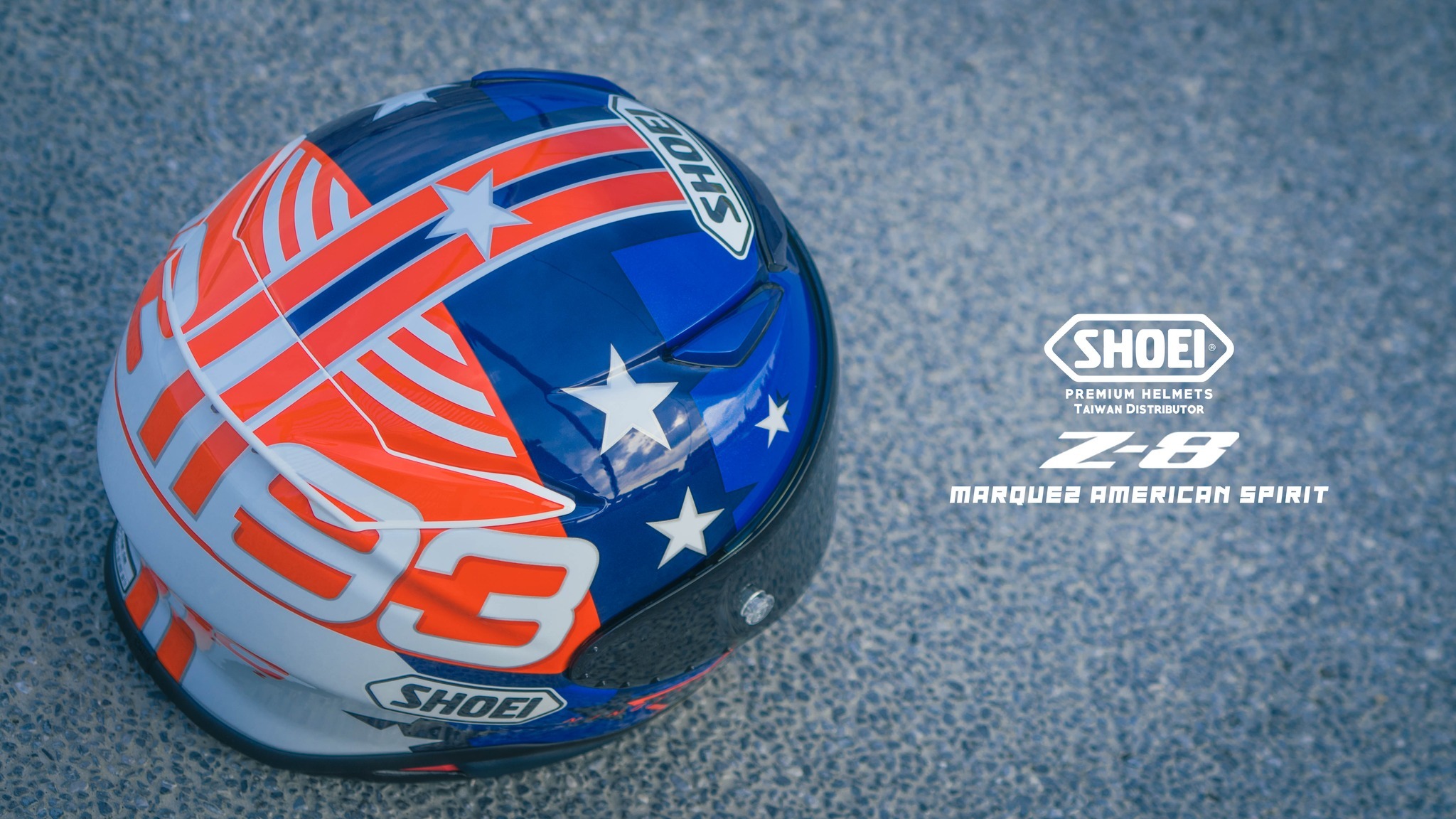 セキュリティ・セーフティ SHOEI z-8 MARQUEZ AMERICAN SPIRIT SHOEI「Z-8」に受注生産限定モデル「MARQUEZ AMERICAN SPIRIT