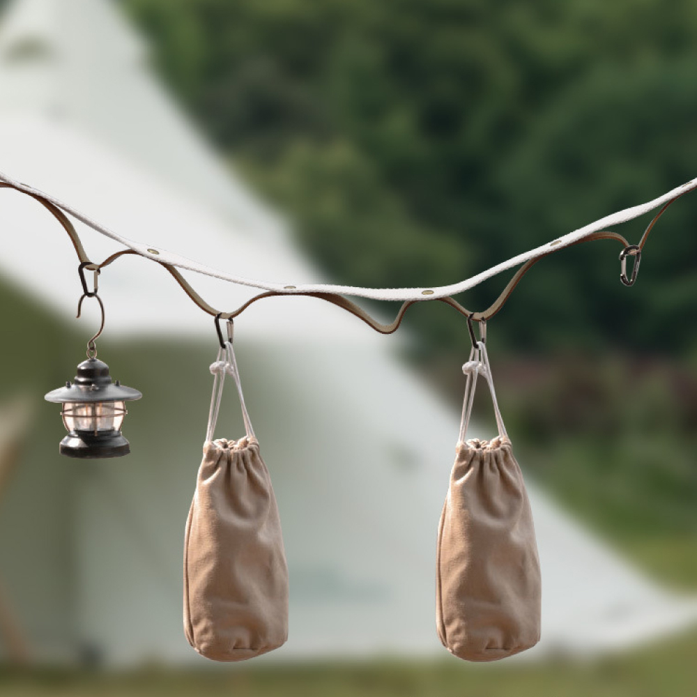 #【元氣熊】可調式加長多用途戶外掛繩/長5.3米