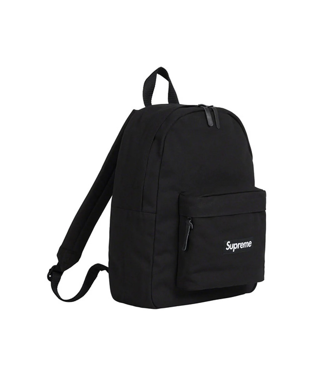 現貨) Supreme FW20 Canvas Backpack 黑色帆布後背包