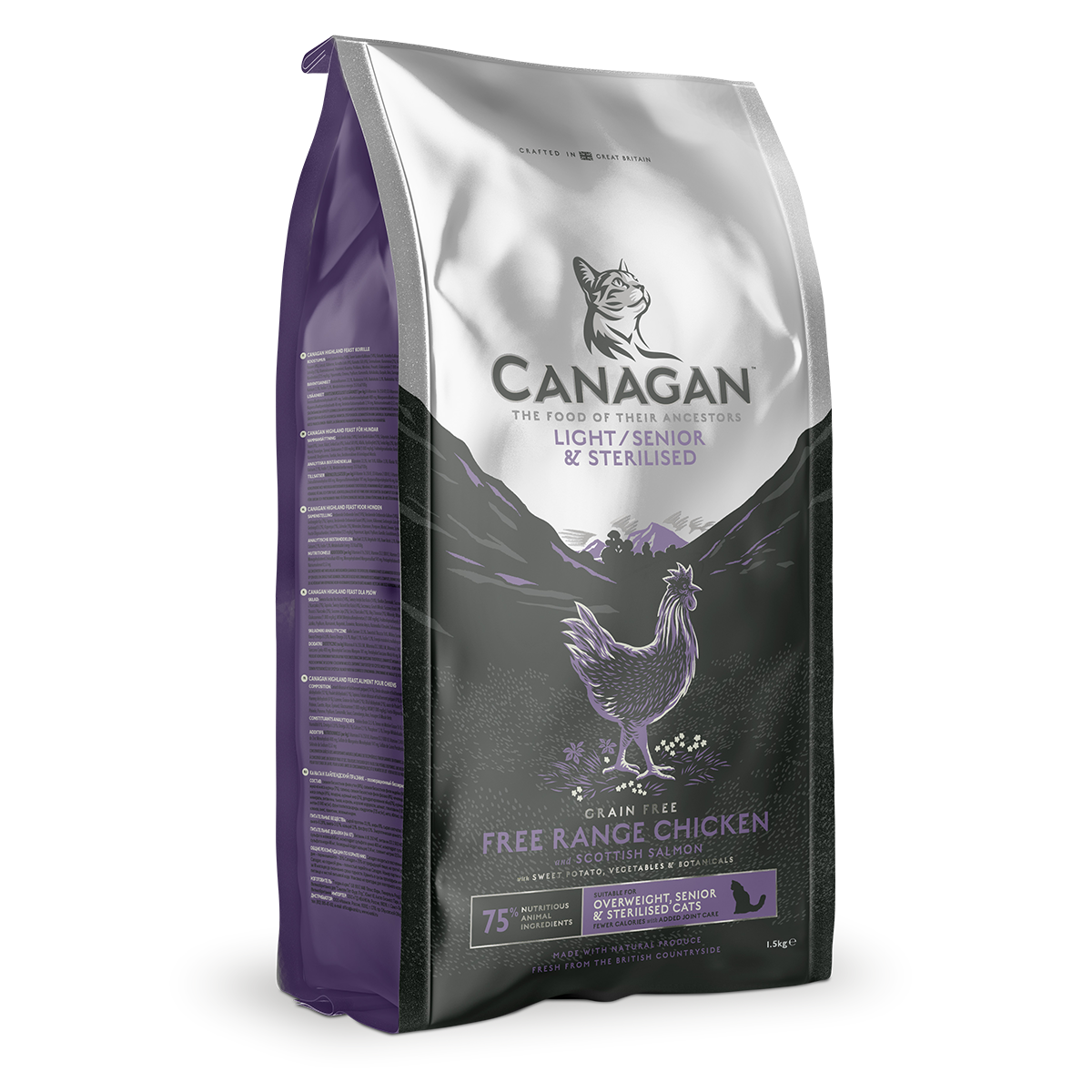 Canagan Dry Cat Food Light/Senior Chicken 1.5kg/4kg