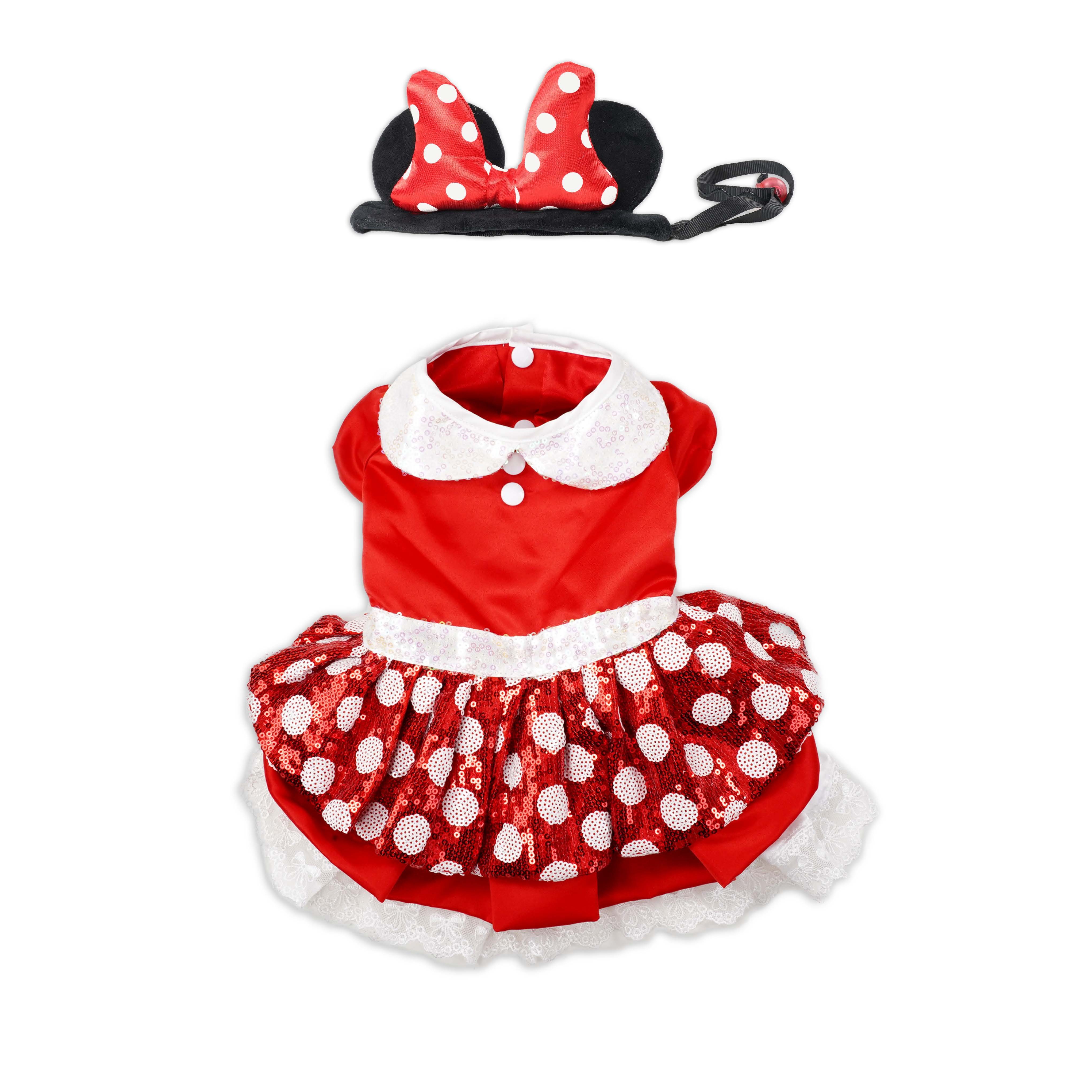 Minnie Mouse Premium Disney  Costume Set for Pets