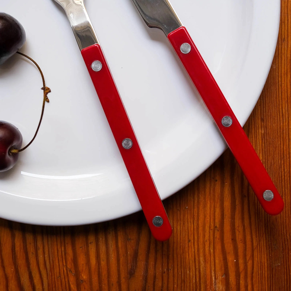 SABRE | Bistrot 復古酒館鈕扣系列 | 飯匙/淺湯勺 | 亮面 | 酒紅