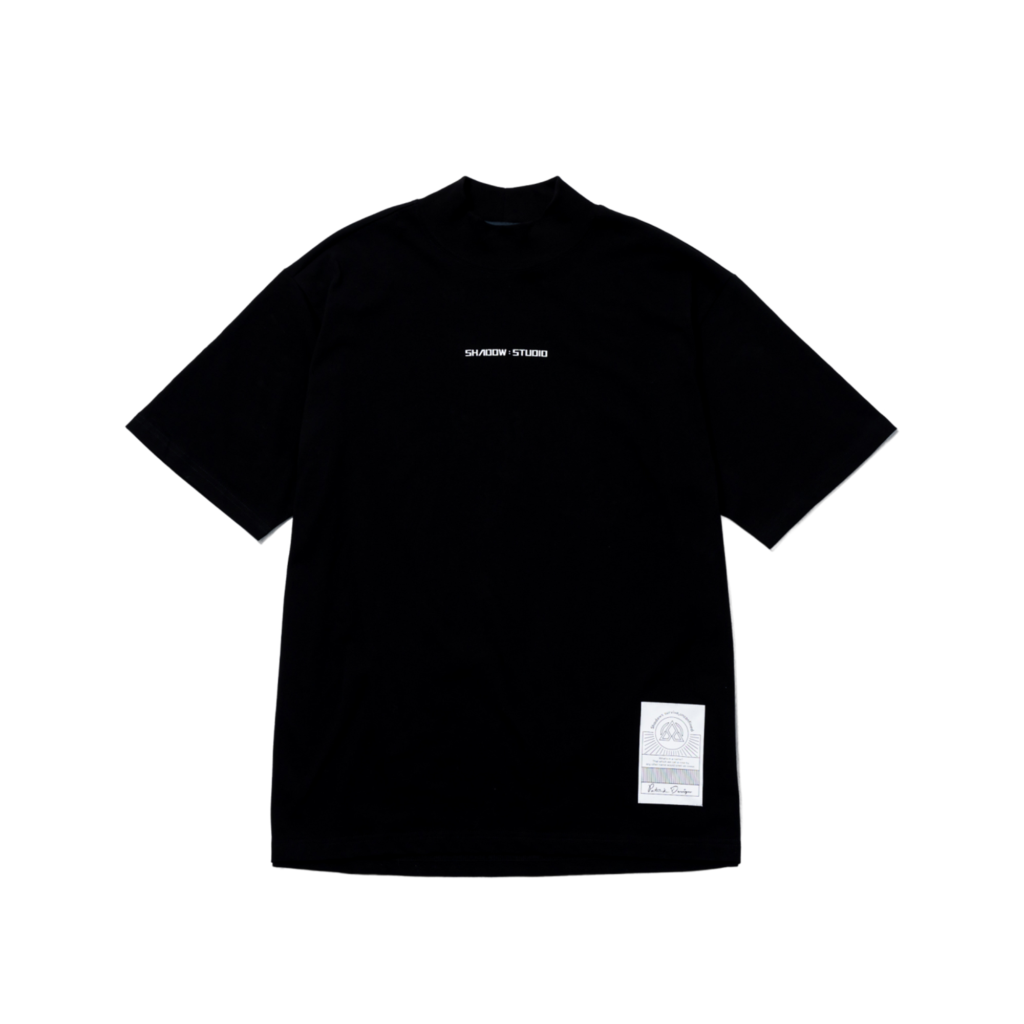LOGO TURTLENECK TEE / 微高領落肩短T
