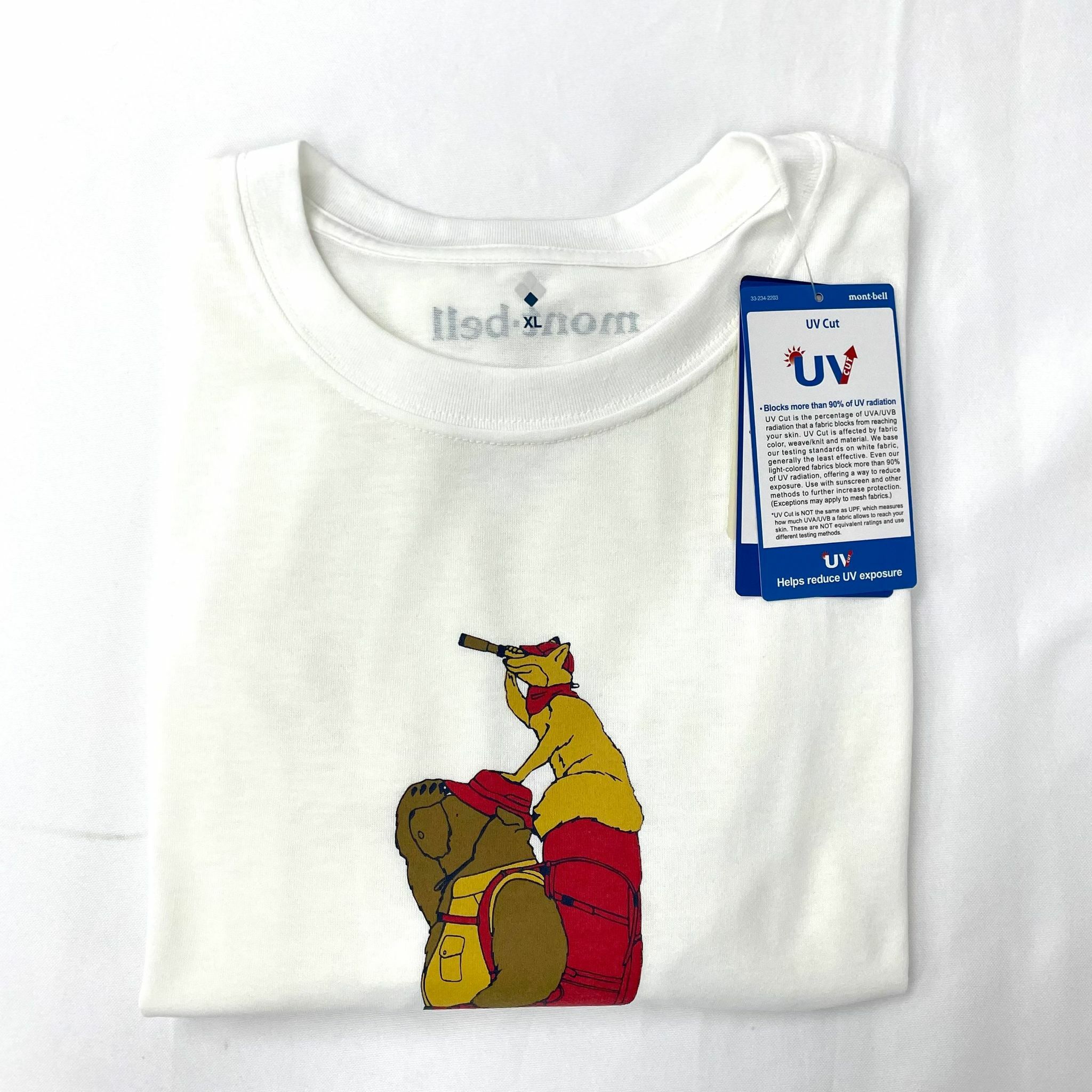 Mont-Bell  Hokkaido Limited Bear Tee(L/XL)