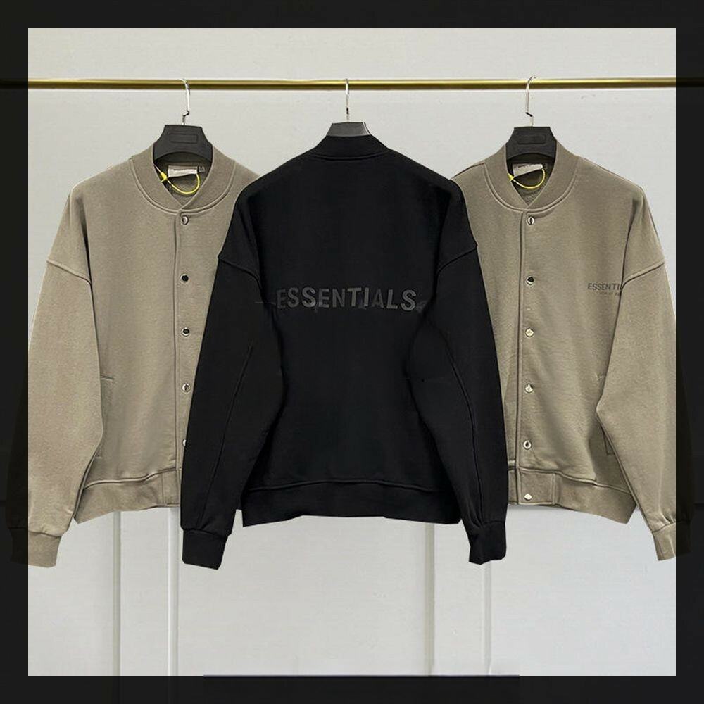 FOG FEAR OF GOD Essentials 立領鈕扣 反光字母 夾克 外套 休閒外套