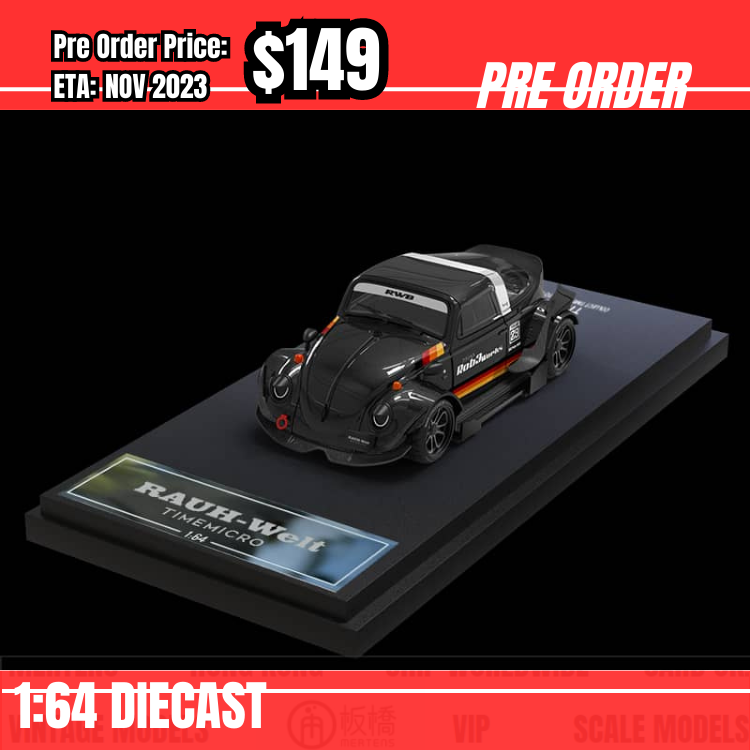 PO-$149 * Time Micro * 1:64 RWB Beetle Targa Black [26/07]
