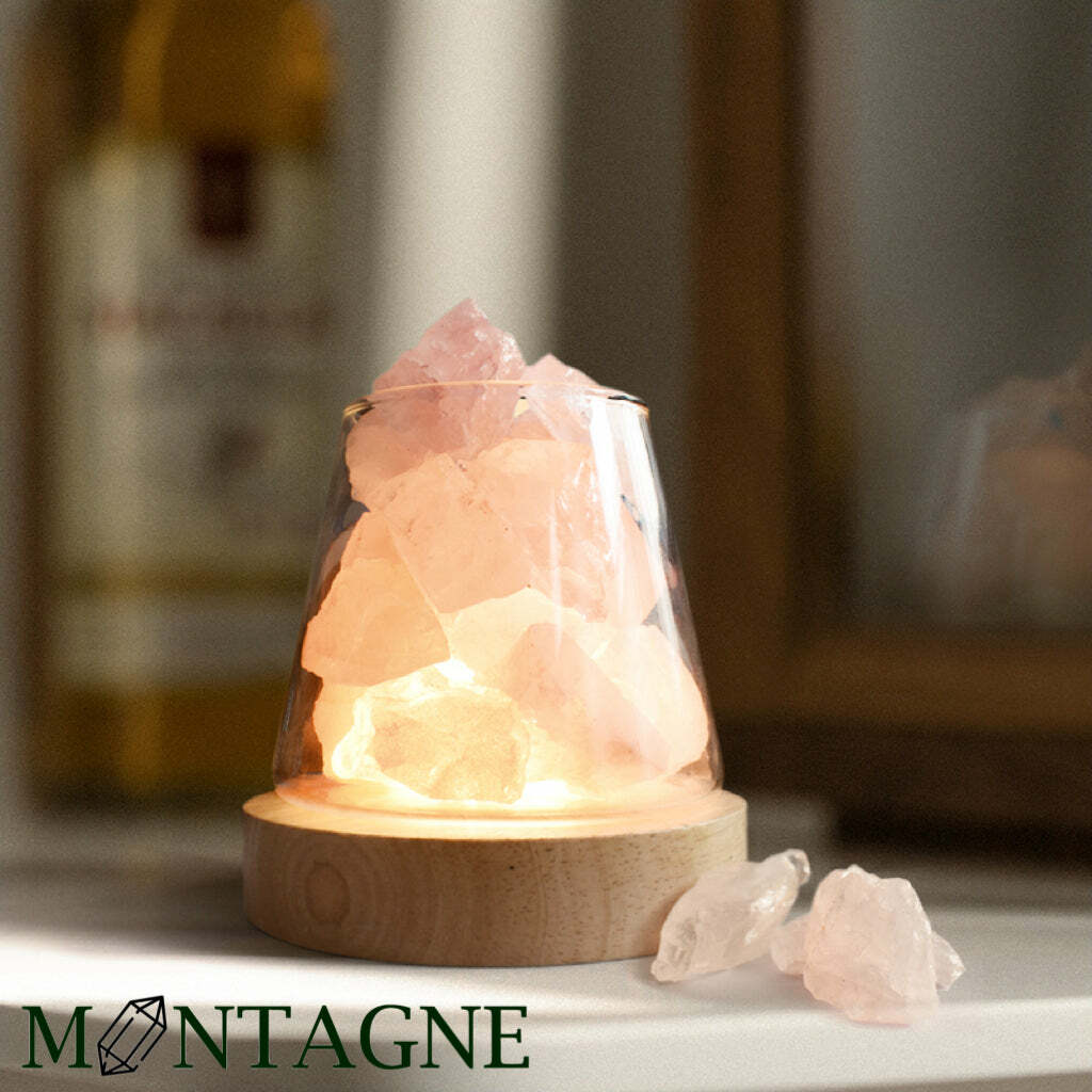Montagne 富士山水晶擴香組 - 粉水晶 (連無線燈座）