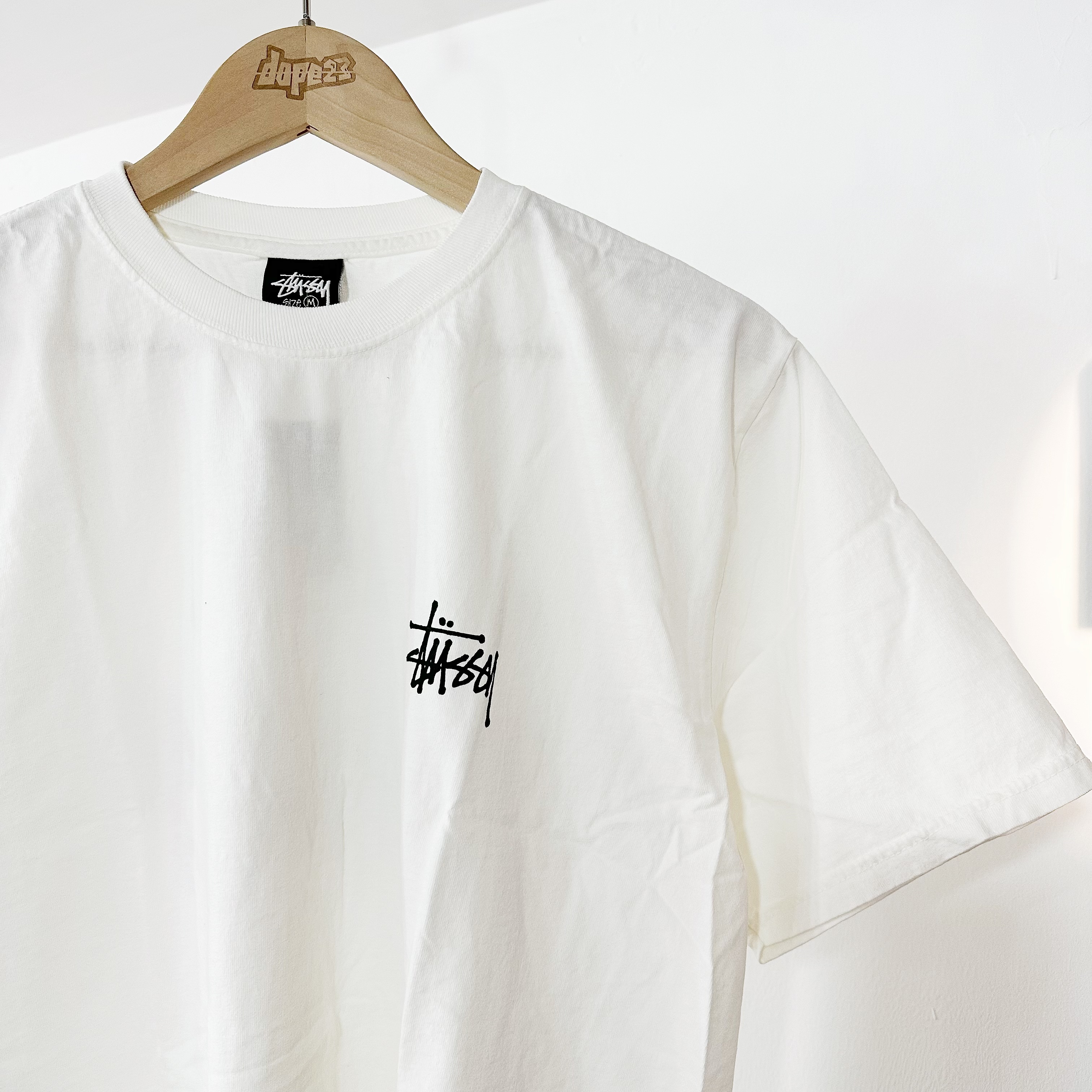 STÜSSY BASIC  PIGMENT DYED TEE  NATURAL奶白