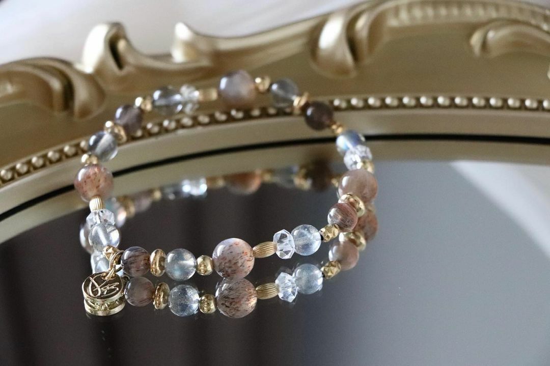 ☽◌*雨間晨暉／黑金太陽骨幹．拉長石