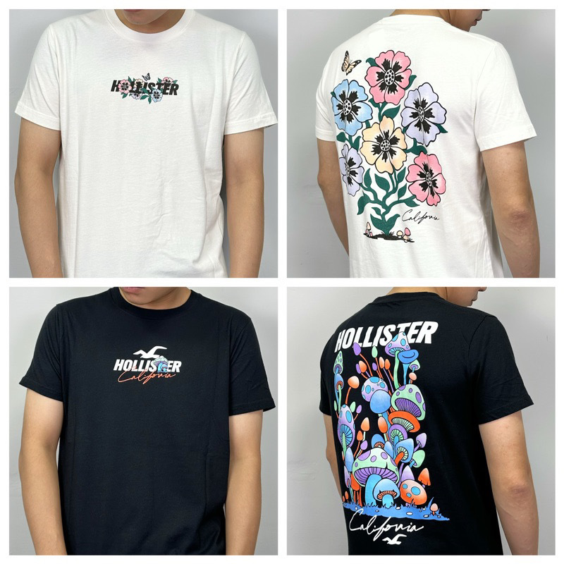 Hollister 海鷗 背後花卉/蘑菇 短袖上衣 短袖 短T
