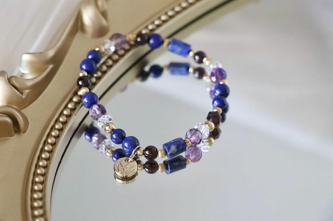 ☽◌*伊什塔爾的夢境／青金石．紫水晶．石榴石