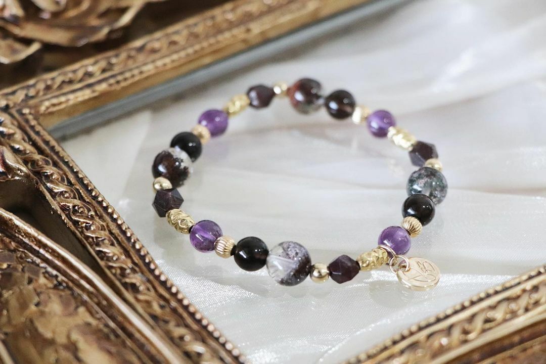 ☽◌*希吉亞的照護／紅幽靈．茶晶．紫水晶