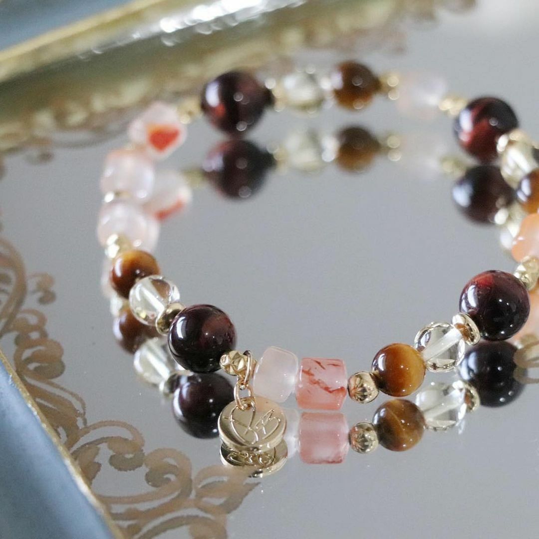 ☽◌*中世紀浪漫 ／紅虎眼．黃虎眼．冰飄南紅瑪瑙