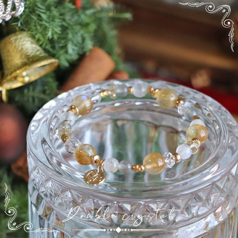 ☽◌*光墜／透體安德森．月光石．拉長石