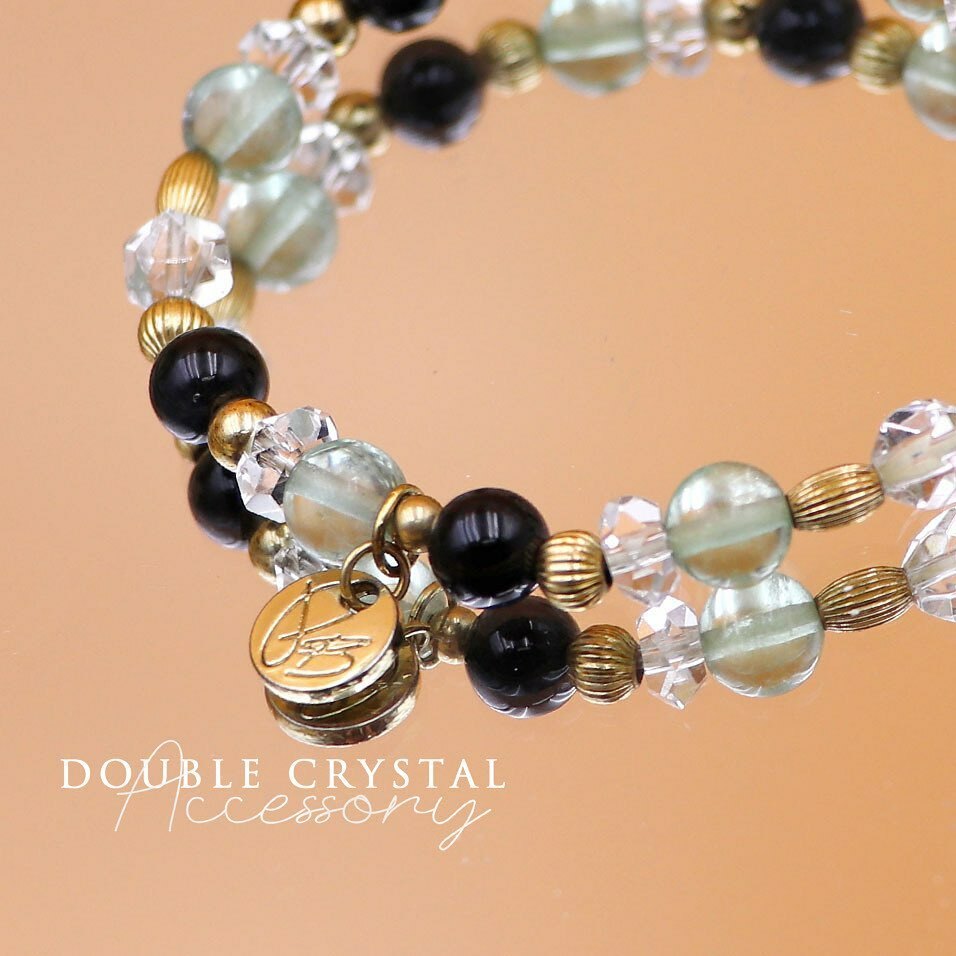 ☽◌*日沉浪琴／藍虎眼．螢石．白水晶