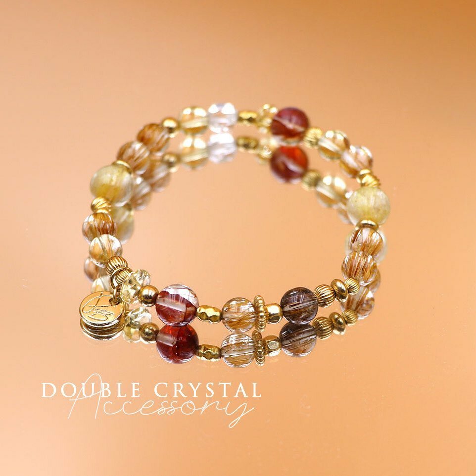 ☽◌* 黛希的鍊金工坊／異變銅髮晶．銅髮晶．鈦晶．黃水晶．紅膠花