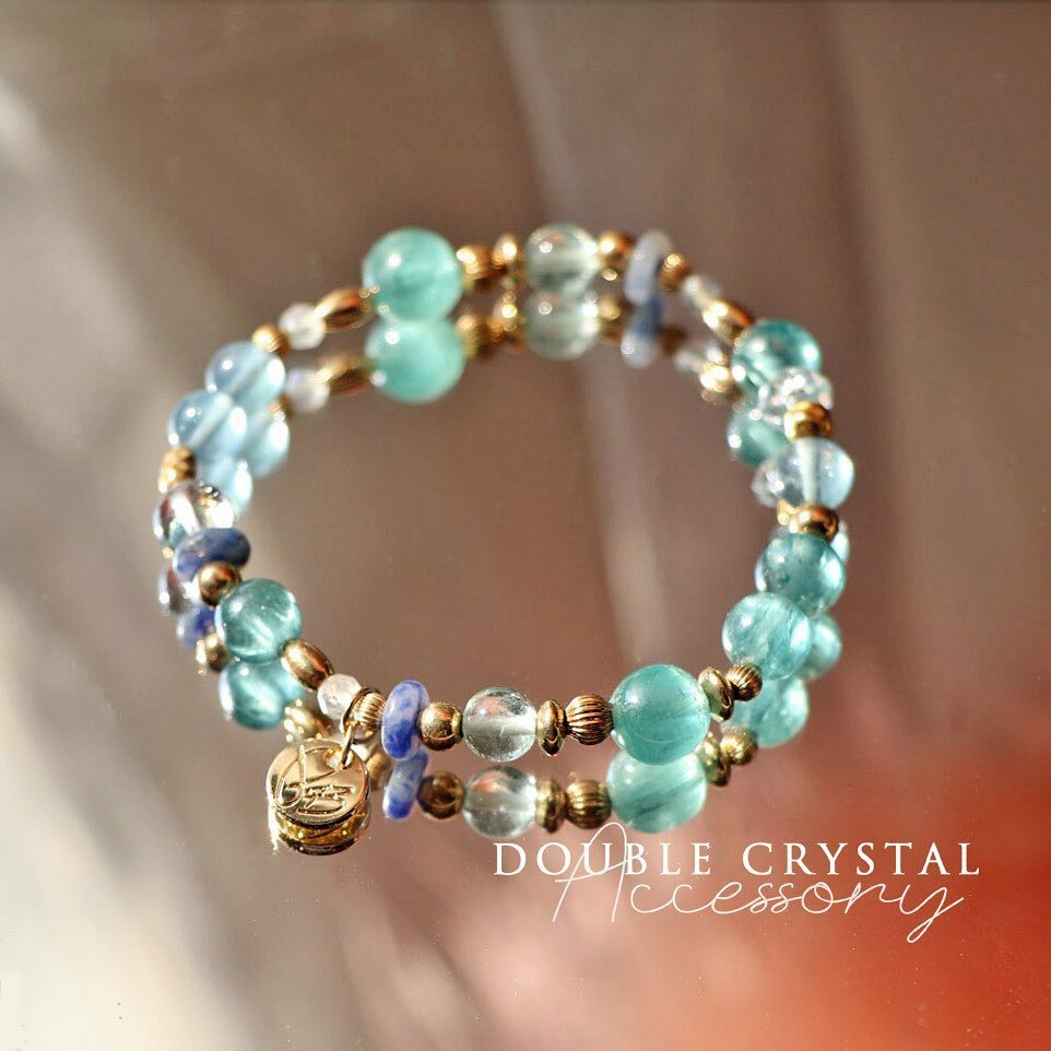 讓身心靈平衡的寶藏 春的珍品 /高品綠藍晶．螢石．藍點石