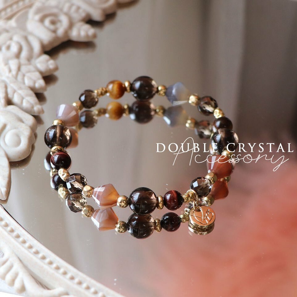 ☽◌*被光照耀的港灣／波斯灣瑪瑙．虎眼石．茶水晶