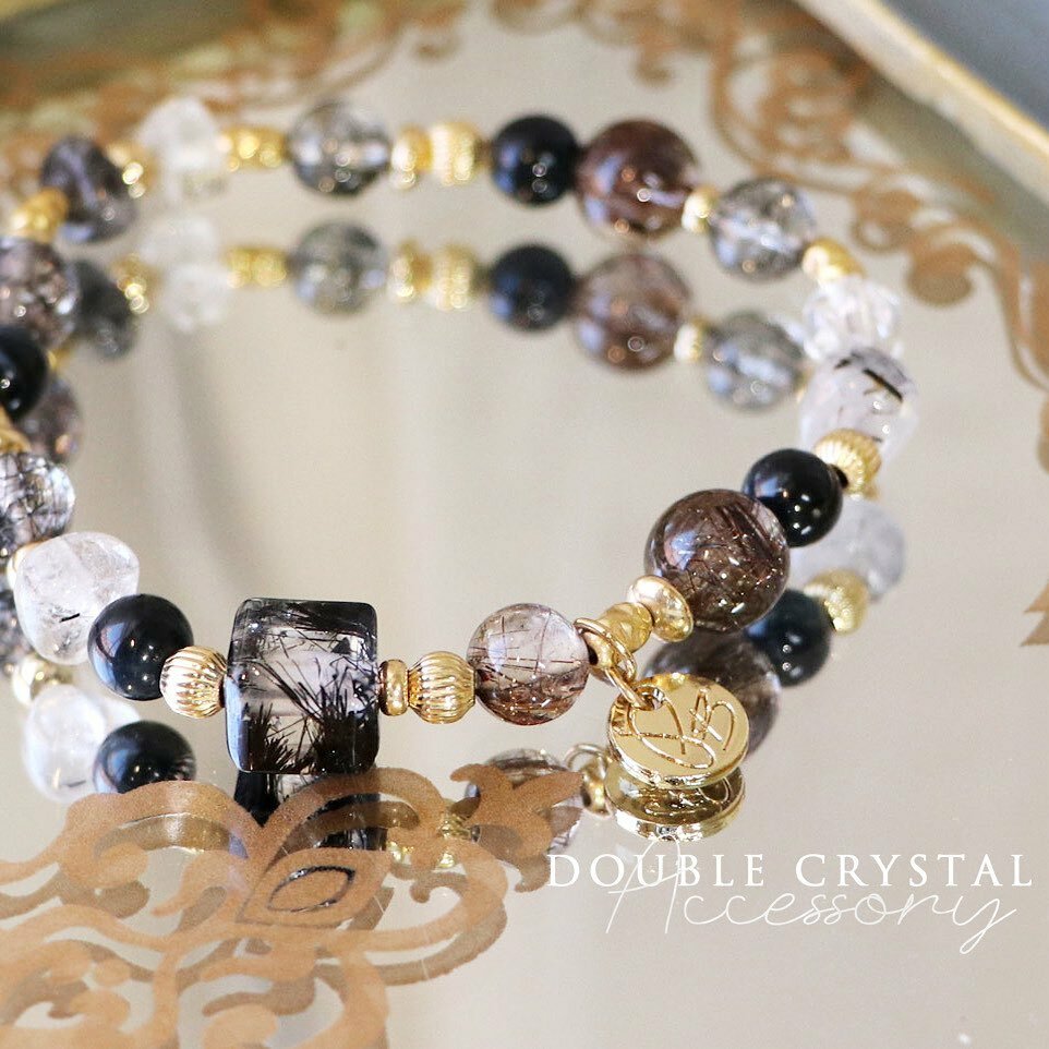 ☽◌*夜幕的呢喃 /黑髮晶方糖．黑銅鈦．藍虎眼