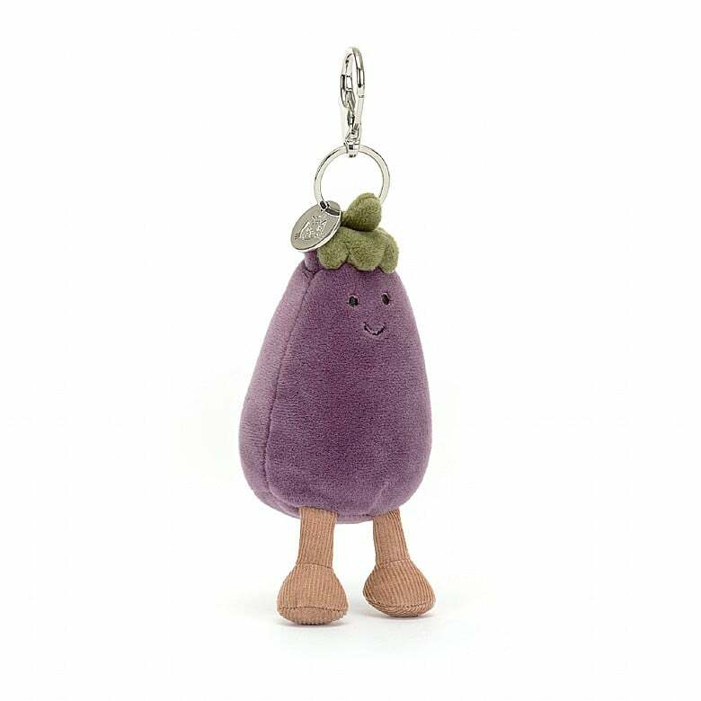 JELLYCAT Vivacious Aubergine Bag Charm
